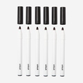 Permanent Markers 2.5 mm, Black (6 ct)